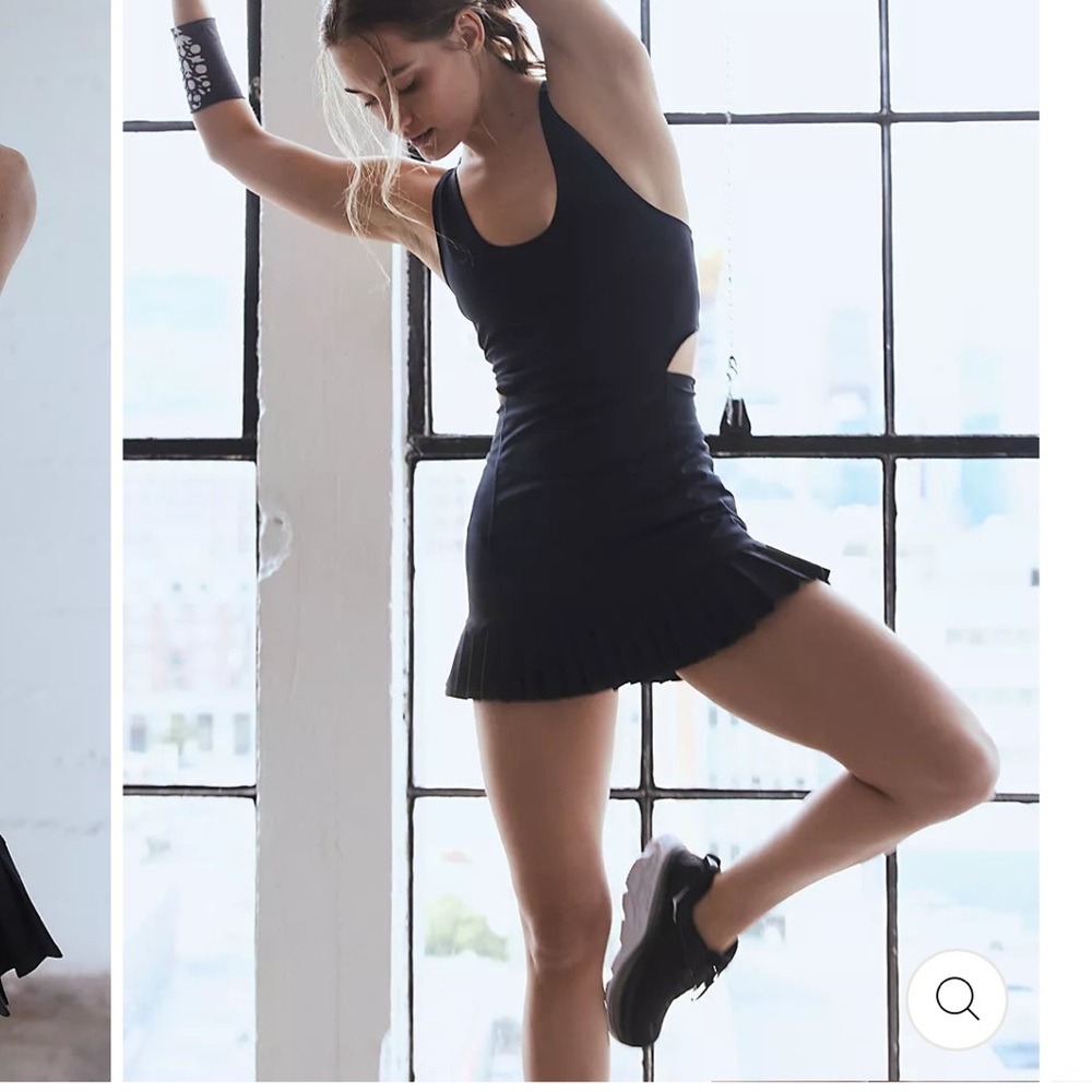 FP Movement by Free People Black Backless skort Dress
